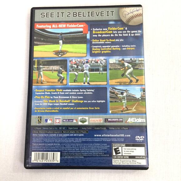 All Star Baseball 2005 Featuring Derek Jeter Playstation 2 Video Game - Picture 2 of 6